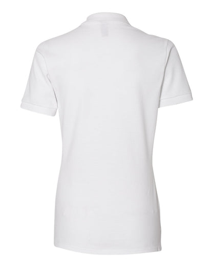 JERZEES Women's 100% Ring-Spun Cotton Piqué Polo 443W #color_White