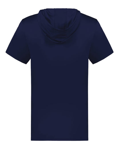Holloway Men's Hooded T-Shirt Powered by Coolcore 222142 #color_Navy