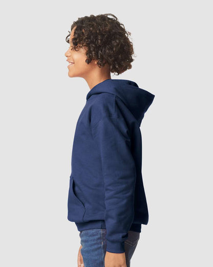 Gildan Youth Softstyle® Midweight Hooded Sweatshirt SF500B #colormdl_Navy