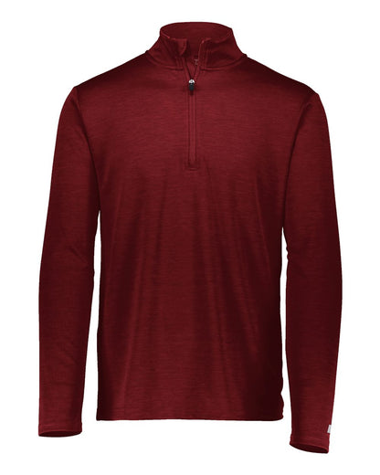Russell Athletic Men's Striated Quarter-Zip Pullover QZ7EAM #color_Cardinal