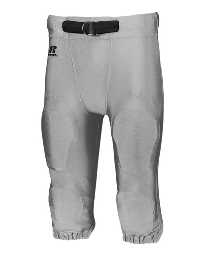 Russell Athletic Youth Deluxe Game Football Pants F2562W #color_Grid Iron Silver