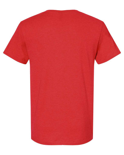 JERZEES Premium Blend Ring-Spun T-Shirt 560MR #color_Fiery Red Heather