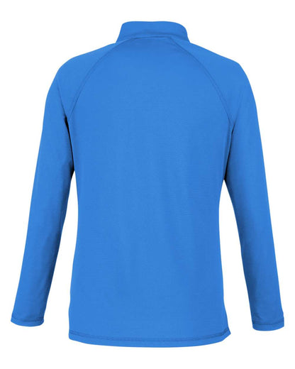North End Women's Revive Coolcore® Quarter-Zip Pullover NE410W #color_Light Nautical Blue