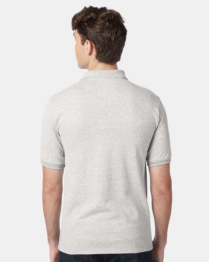 Hanes Men's EcoSmart® Jersey Polo 054X #colormdl_Ash