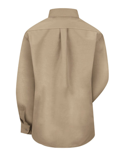 Red Kap Women's Poplin Dress Shirt SP91 #color_Khaki