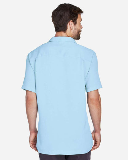 Harriton Men's Bahama Cord Camp Shirt M570 #colormdl_Cloud Blue