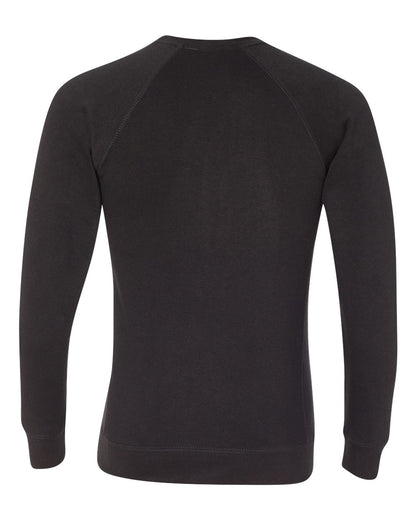 Independent Trading Co. Unisex Special Blend Raglan Crewneck Sweatshirt PRM30SBC #color_Black