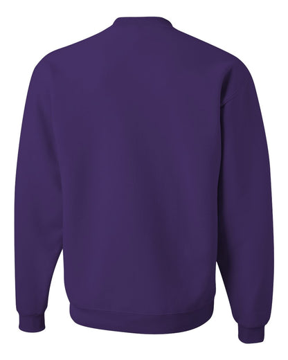 JERZEES Unisex NuBlend® Crewneck Sweatshirt 562MR #color_Deep Purple