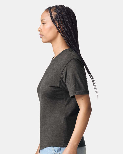 American Apparel Unisex CVC Tee 2001CVC #colormdl_Heather Asphalt