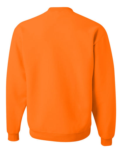 JERZEES Unisex NuBlend® Crewneck Sweatshirt 562MR #color_Safety Orange