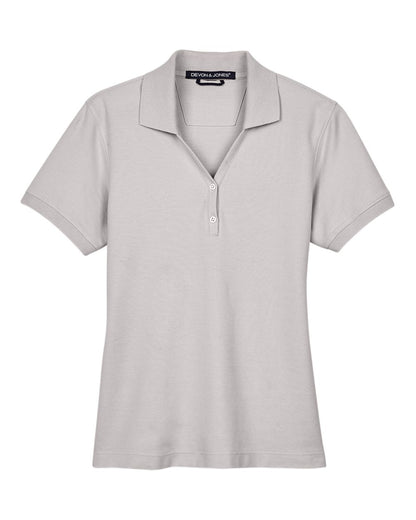 Devon & Jones Women's Pima Piqué Polo D100W #color_Silver