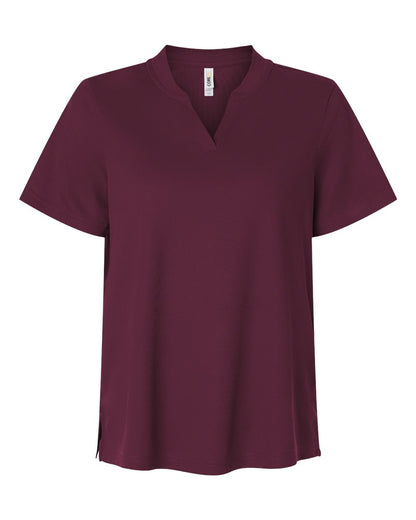 CORE365 Women's Nova Performance Pique Polo CE108W #color_Burgundy