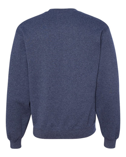 JERZEES Unisex NuBlend® Crewneck Sweatshirt 562MR #color_Vintage Heather Navy