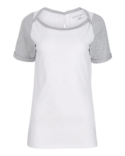 Boxercraft Women's Carefree T-shirt BW2404 #color_White/ Oxford