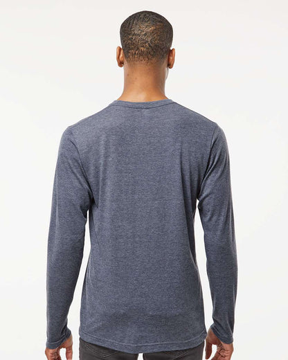 Tultex Poly-Rich Long Sleeve T-Shirt 242 #colormdl_Heather Navy