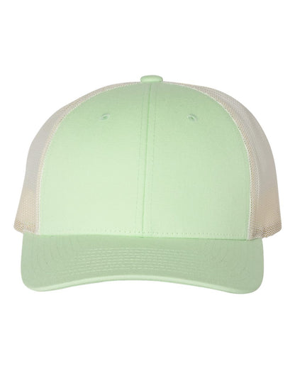 Richardson Low Pro Trucker Cap 115 #color_Patina Green/ Birch
