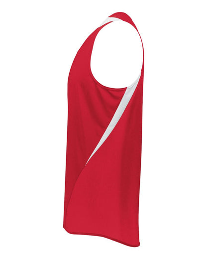 Holloway Unisex PR Max Track Jersey 221035 #color_Scarlet/ White