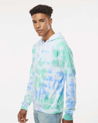 J. America Men's Tie-Dyed Fleece Hooded Sweatshirt 8861 #colormdl_Lagoon Tie Dye