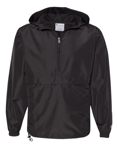 Champion Unisex Packable Anorak Jacket CO200 #color_Black