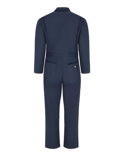 Dickies Men's Tall Basic Blended Long Sleeve Coverall 4861T #color_Dark Navy