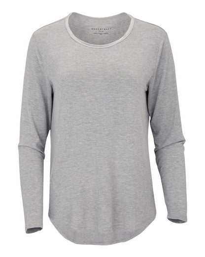 Boxercraft Women's Bamboo Long Sleeve T-Shirt BW3102 #color_Oxford Heather