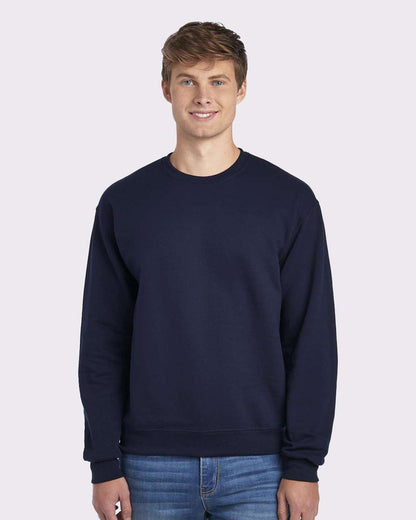 JERZEES Unisex NuBlend® Crewneck Sweatshirt 562MR #colormdl_J. Navy