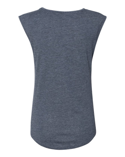 Next Level Women's Festival Sleeveless Deep V-Neck T-Shirt 5040 #color_Antique Denim