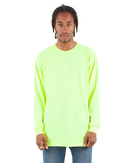 Shaka Wear Unisex Active Long Sleeve T-Shirt SHALS #colormdl_Safety Green