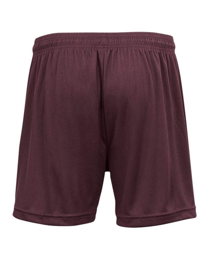 Badger Women's B-Core 5" Inseam Shorts 4116 #color_Maroon