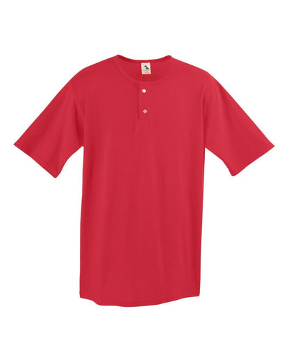 Augusta Sportswear Two-Button Baseball Jersey 580 #color_Red