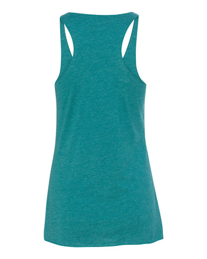 BELLA + CANVAS Women's Triblend Racerback Tank 8430 #color_Teal Triblend