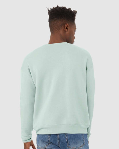 BELLA + CANVAS Sponge Fleece Drop Shoulder Crewneck Sweatshirt 3945 #colormdl_Dusty Blue