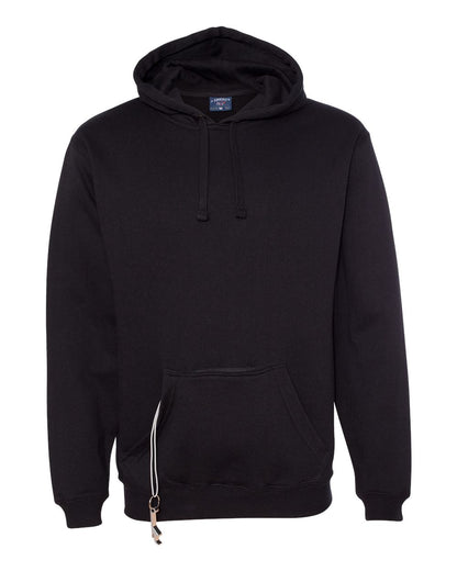 J. America Men's Tailgate Hooded Sweatshirt 8815 #color_Black