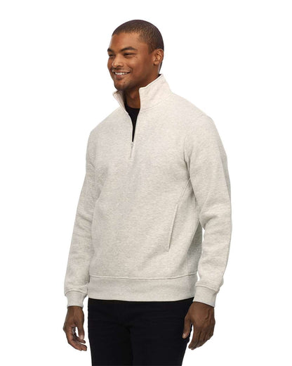 Threadfast Apparel Unisex Ultimate Fleece Quarter-Zip Sweatshirt 320Q #colormdl_Oatmeal Heather