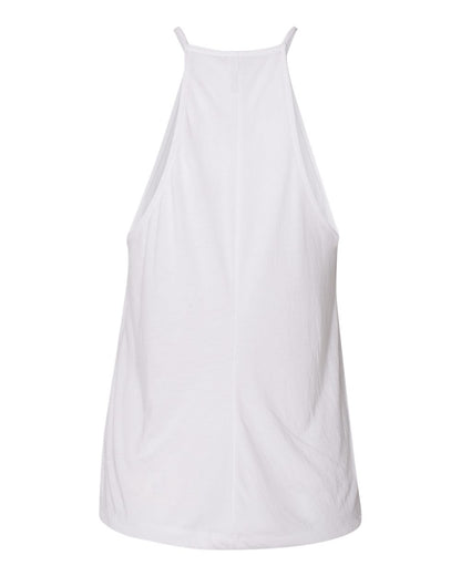 BELLA + CANVAS Women's Flowy High-Neck Tank 8809 #color_White