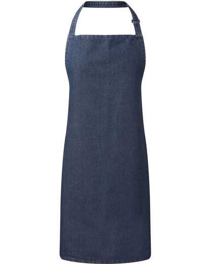 Artisan Collection by Reprime Recycled Bib Apron RP150 #color_Indigo Denim