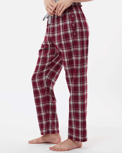 Boxercraft Women's Haley Flannel Pants BW6620 #colormdl_Heritage Maroon Plaid