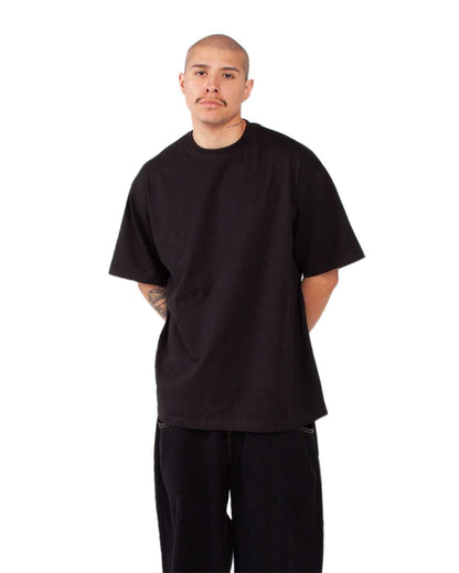 Shaka Wear Unisex Max Heavyweight T-Shirt SHMHSS #colormdl_Black