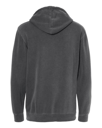 Independent Trading Co. Unisex Midweight Pigment-Dyed Hooded Sweatshirt PRM4500 #color_Pigment Black