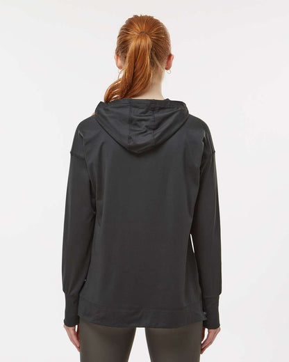 Holloway Women's Eco Revive™ Ventura Soft Knit Hooded Sweatshirt 222798 #colormdl_Black