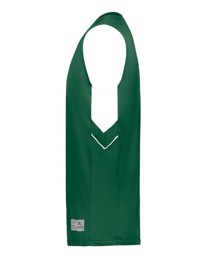 Augusta Sportswear Youth Alley-Oop Reversible Jersey 1167 #color_Dark Green/ White
