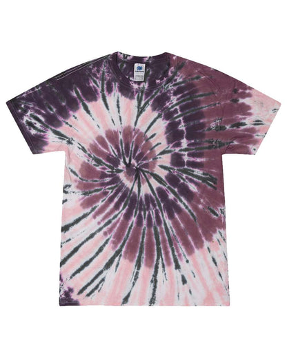 Colortone Youth Multi-Color Tie-Dyed T-Shirt 1000Y #color_Cherry Cola