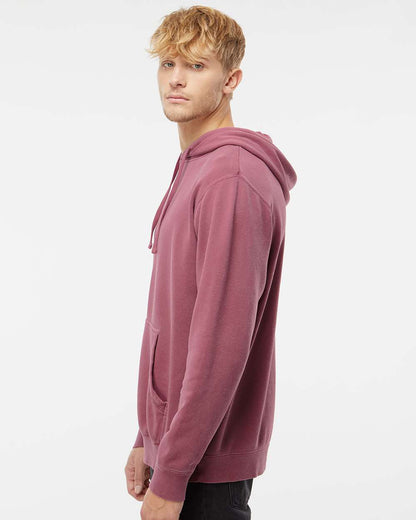 Independent Trading Co. Unisex Midweight Pigment-Dyed Hooded Sweatshirt PRM4500 #colormdl_Pigment Maroon