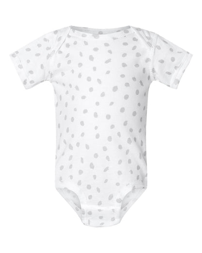 Rabbit Skins Infant Fine Jersey Bodysuit 4424 #color_White Spot