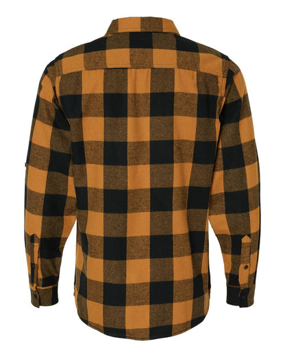 Burnside Yarn-Dyed Long Sleeve Flannel Shirt 8210 #color_Tobacco/ Black Buffalo