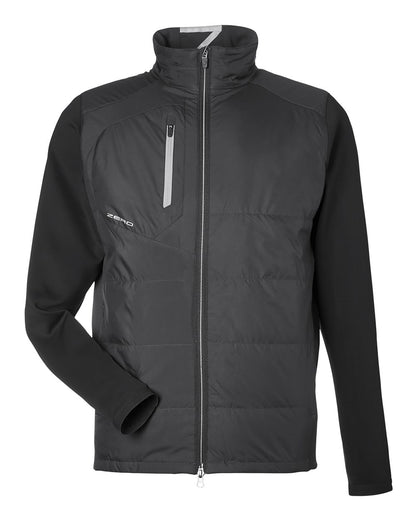 Zero Restriction Men's Lightweight Hybrid Jacket W1018 #color_Black