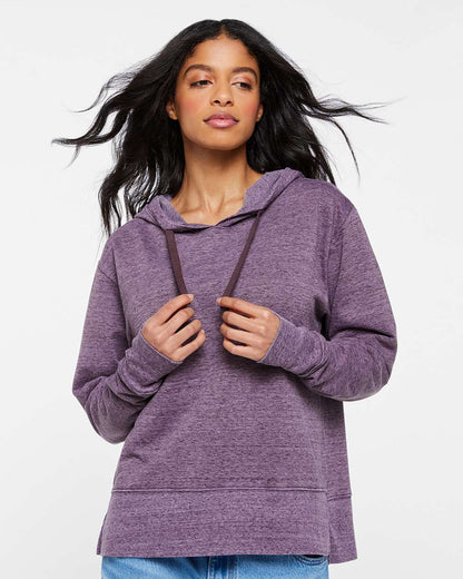 LAT Women's Vintage Wash Hoodie Sweatshirt 3536 #colormdl_Weathered Plum