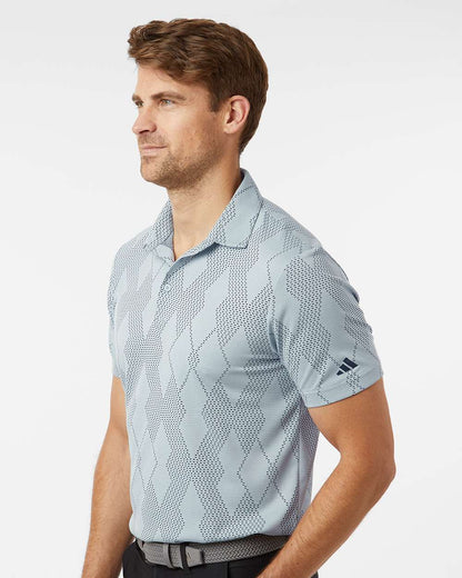 Adidas Men's Ultimate365 Textured Polo A2008 #colormdl_Wonder Blue