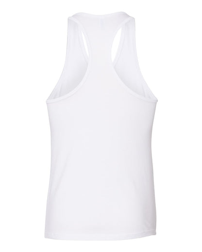 BELLA + CANVAS Women's Jersey Racerback Tank 6008 #color_White