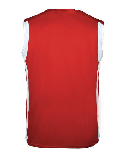 Alleson Athletic Youth B-Core B-Slam Reversible Tank Top 2551 #color_Red/ White